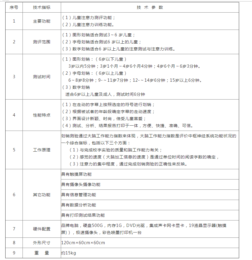 epx-1b兒童注意力測(cè)試儀